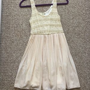 Lacey Cream Mini Dress